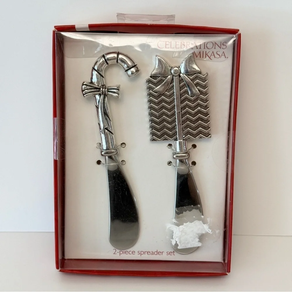 Mikasa Silver Spreader Set Christmas Holiday